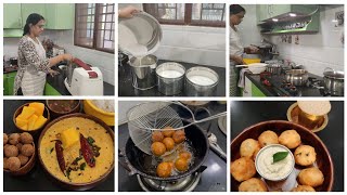 🥭Mambala Kuzhambu Vazhakkai kola Milagu rasam Mysore bonda  Cooking and Cleaning Routine [upl. by Reeves]