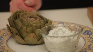 LowFat Dipping Sauce for Artichokes  Using Artichokes [upl. by Adilem568]