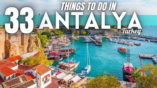 Best Things To Do in Antalya Turkey 2024 4K [upl. by Ittocs318]