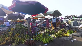 NEW BIGGEST AFRICA OPEN MARKET AGBOGBLOSHIE GHANA ACCRA [upl. by Ahsikit]