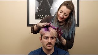 Cutting And Coloring My Boyfriends Hair [upl. by Otineb149]