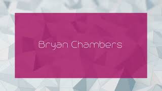 Bryan Chambers  appearance [upl. by Mesics]