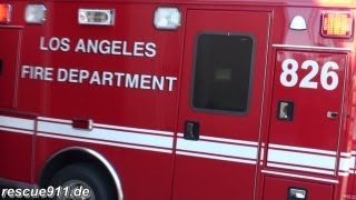 Los Angeles Rescue 826 LAFD [upl. by Nirrol]