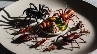 On mange des insectes comestibles  mygales et scorpion au menu [upl. by Ataymik]