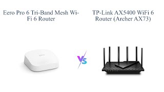 Amazon eero Pro 6 vs TPLink Archer AX73 Router Comparison 📶 [upl. by Tonia643]