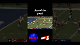 JOSH ALLEN WITH THE RUN OF THE YEAR TO HELP THE BILLS WIN bills NFL football [upl. by Llirred]