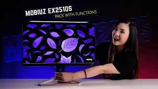 Packed with functions  BenQ MOBIUZ EX2510S Gaming Monitor [upl. by Ludovika381]