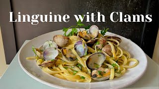 Linguine with Clams  Linguine Alle Vongole You will Love Christine Cushing [upl. by Aynodal]