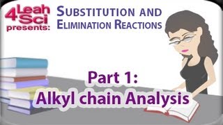 Alkyl Halide Carbon Chain Analysis for SN1 SN2 E1 E2 Reactions by Leah4sci [upl. by Langill]