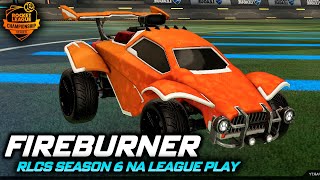 Fireburner Design 1 Orange Side  RLCS Season 6 League Play  Rocket League [upl. by Revkah]