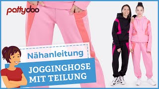 Oversized Jogginghose mit Teilung amp Taschen aus Heavy Sweat selber nähen 😎 Perfekt zum Chillen [upl. by Itsirhc]