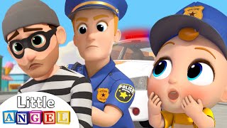 Policeman Keeps Everyone Safe  Little Angel Kids Songs amp Nursery Rhymes [upl. by Yul]