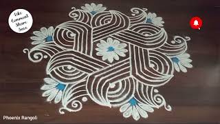 74 Traditional Rangoli Apartment Kolam Easy Muggulu dailyrangolidesigns indianart [upl. by Crispas260]