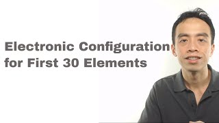 Electronic Configuration for First 30 Elements [upl. by Sarina490]