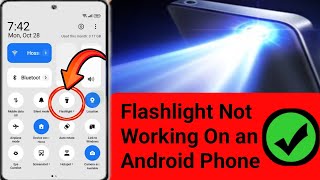 How To Fix Flashlight Not Working On an Android Phone  Flashlight Camera In Use Problem [upl. by Enilesor]