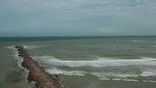 Boca Chica surf from Hurricane Francine [upl. by Ronnholm]