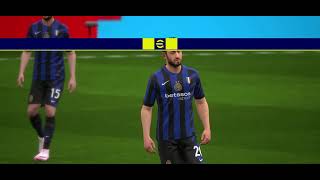 Barcelona vs İnter  TikiTaka shows  eFootball [upl. by Esertak]