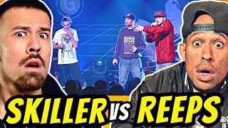 SKILLER 1ST time REACTION Skiller vs Reeps One BEATBOX Championship W AnthonyRay [upl. by Paehpos]