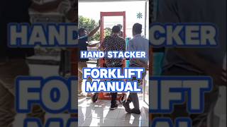 FORKLIFT MANUAL pramorphose handstacker [upl. by Iy]