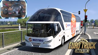 Euro Truck Simulator 2 v150  ProMods v270  New Neoplan Starliner Bus  Transporting Passengers [upl. by Malony]