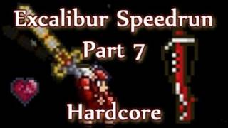 Terraria  Excalibur Hardcore Speedrun Part 7 [upl. by Alroi]