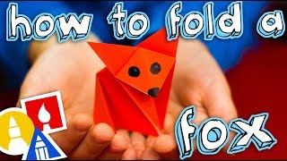 How To Fold An Easy Origami Fox [upl. by Netty]