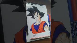 Drawing Son Goku ✨ dragonballz anime goku shorts drawing [upl. by Ozmo]