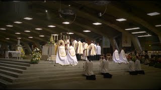 Messe du Christ Roi en la Basilique Saint Pie X LOURDES [upl. by Ettebab473]