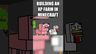 Building an XP farm in Minecraft minecraft shorts [upl. by Eeral]