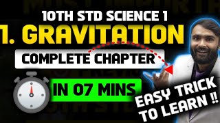 10th Std Science 11GravitationONE SHOT quotEASY TRICK TO LEARNBOARD EXAM 2024PRADEEP GIRI SIR [upl. by Griseldis]