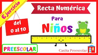 RECTA NUMERICA PARA NIÑOS Inicial [upl. by Prestige237]