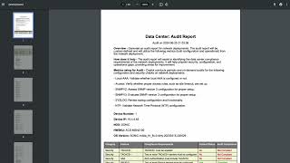 Network Audit Reports Use Case [upl. by Annatnom]