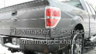 2009 Ford F150 Custom Flowmaster Exhaust [upl. by Essiralc]