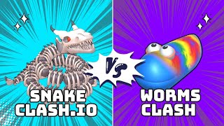 Snake Clashio VS Worms Clash 🪱 🐍 Which game is better [upl. by Traggat]