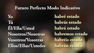 ESTAR  Futuro Perfecto de Indicativo  Conjugación de Verbos en español [upl. by Ecyak]