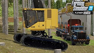 Starting A Logging Machine Collection  Silverrun Forest  Farming Simulator 22 [upl. by Eidnak]