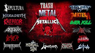 THRASH METAL only from 1985 1990 Bands classic full songs \m [upl. by Romito869]