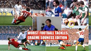 GRAEME SOUNESS WORST TACKLES IN FOOTBALL Compilation 1 Liverpool Rangers Tottenham Red Cards [upl. by Bonar652]