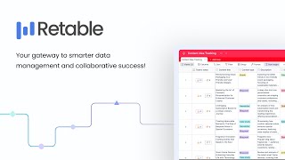 Meet Retable  Your gateway to smarter data management and collaborative success [upl. by Grishilda]