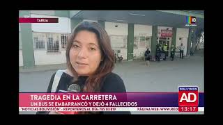 Tarija Tragedia en la carretera deja 4 fallecidos [upl. by Divod]