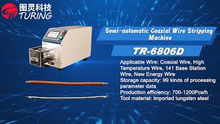 TR6806D Semiautomatic Coaxial Cable Wire Stripping Machine [upl. by Talich]