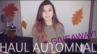 HAUL  Cest lautomne Giveaway fermé [upl. by Araiet121]