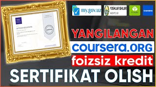 Bir million dasturchi sertifikatini olish  Foizsiz kredit olish uchun kerak boladigan sertifikat [upl. by Ahsinac]