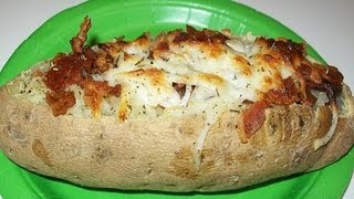 Bacon Cheeseburger Baked Potatoes [upl. by Olmstead]