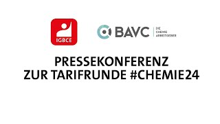 Pressekonferenz zur Tarifrunde Chemie 2024 von der 3 Bundesrunde in Bad Breisig [upl. by Len823]