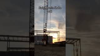 Ironworkers Shaking out ironworker crane bluecollar construction hardwork [upl. by Hairahs352]