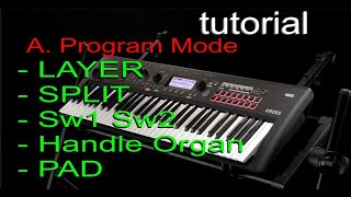 Cara Menggunakan Keyboard Workstation Korg Kross 2pt1 [upl. by Anglo]