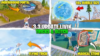 OH NO🥵 Livik Map Top 7 Brand New 33 Update Tricks amp Glitch In BGMI PUBG  10x Bubble Size  BGMI [upl. by Oileve]