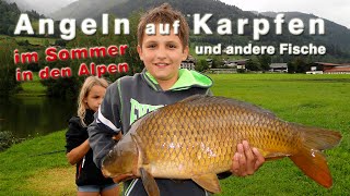 Angeln auf Karpfen und andere Fische  Karpfenangeln mit verschiedenen Ködern und Montagen [upl. by Lebasy560]