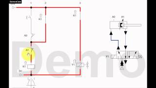 simple electro pneumatics A A [upl. by Nomar190]